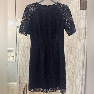 Madewell navy lace dress 4